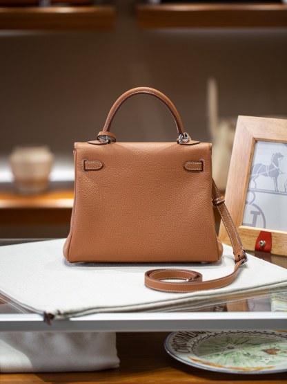 KELLY 25 FIRST LAYER TOGO COWHIDE BROWN