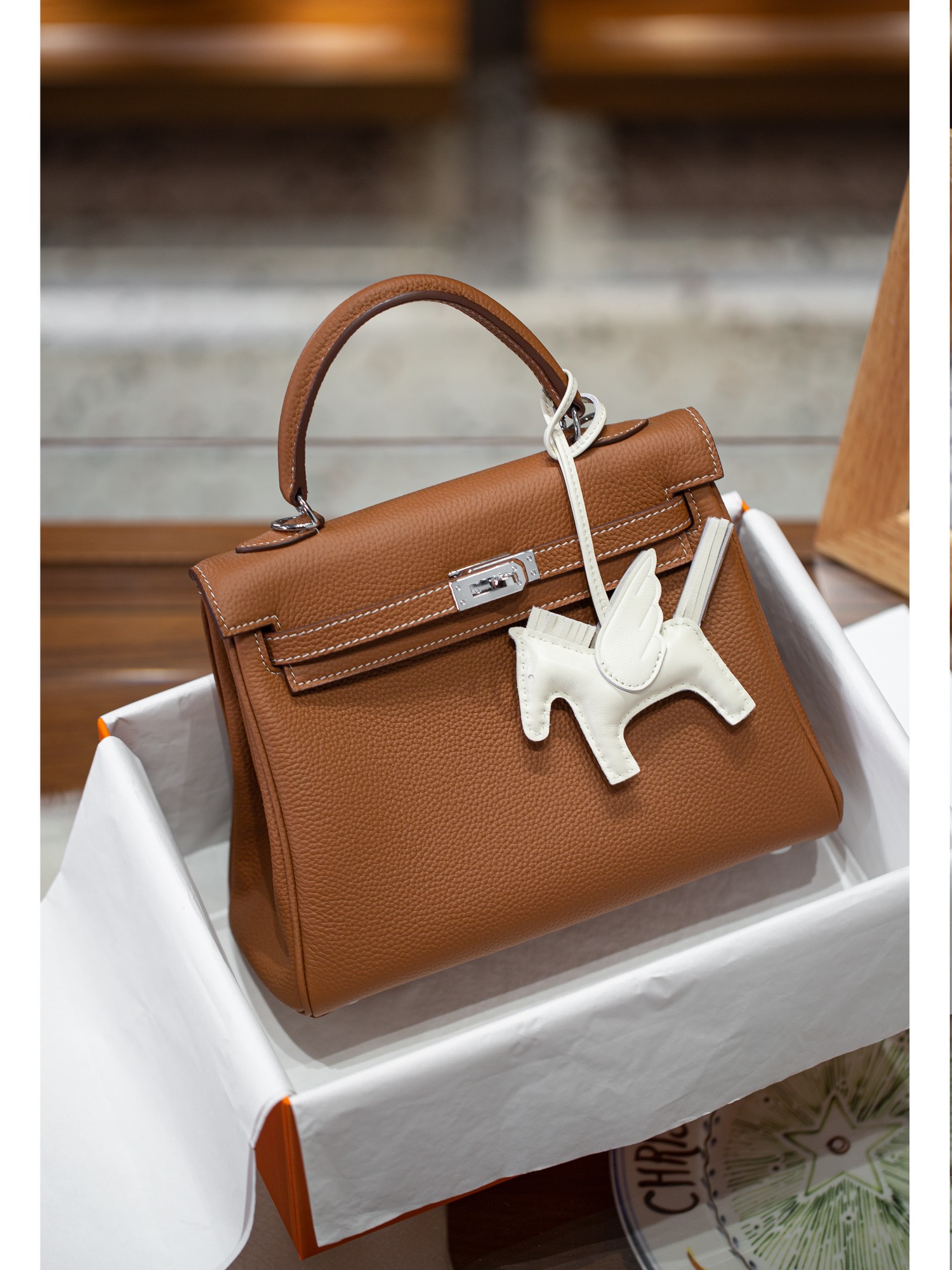 KELLY 25 FIRST LAYER TOGO COWHIDE BROWN