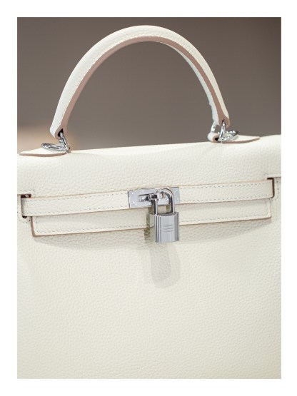 KELLY 25 FIRST LAYER TOGO COWHIDE WHITE