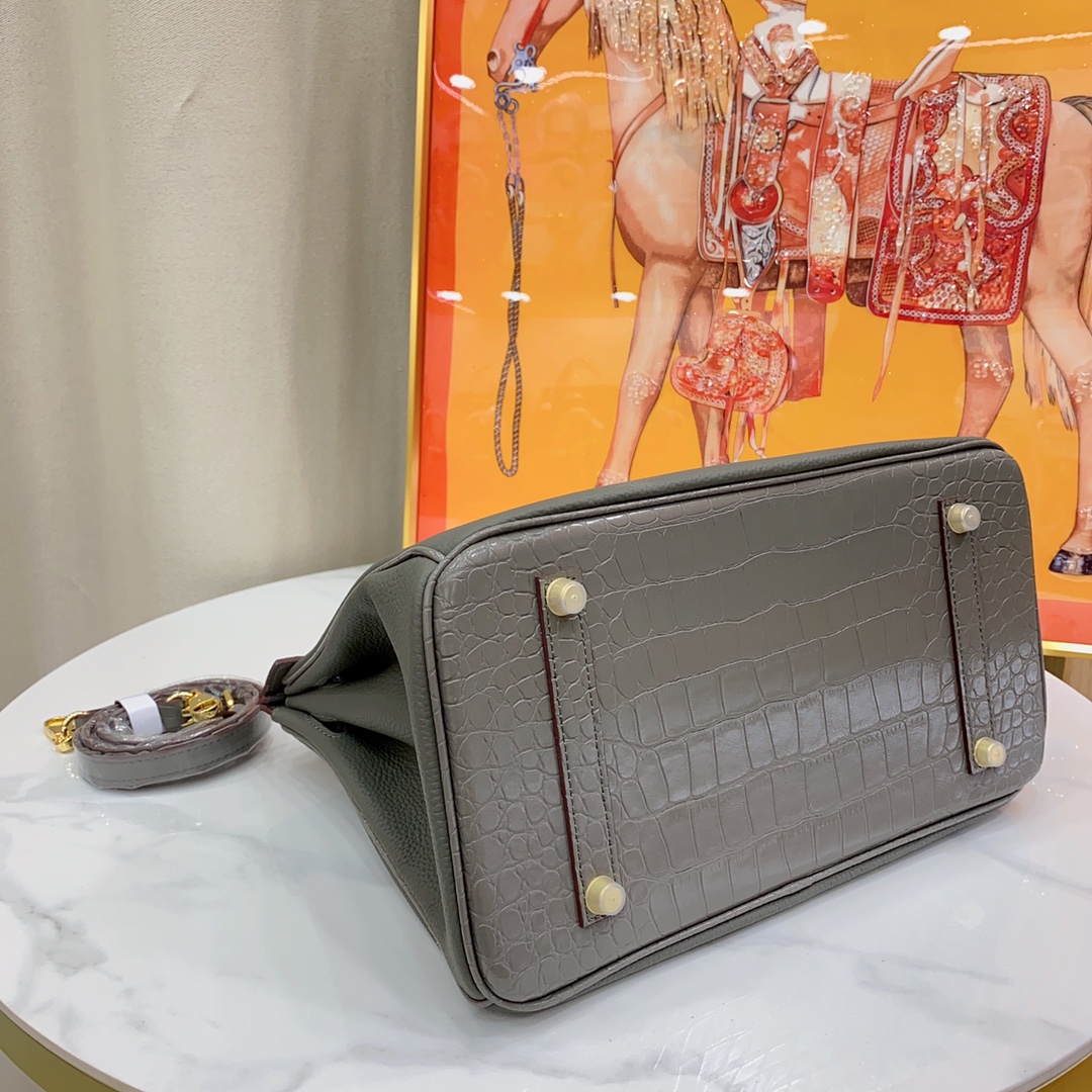 Herthtmes Togo Matte Alligator Birkin Touch 25/30