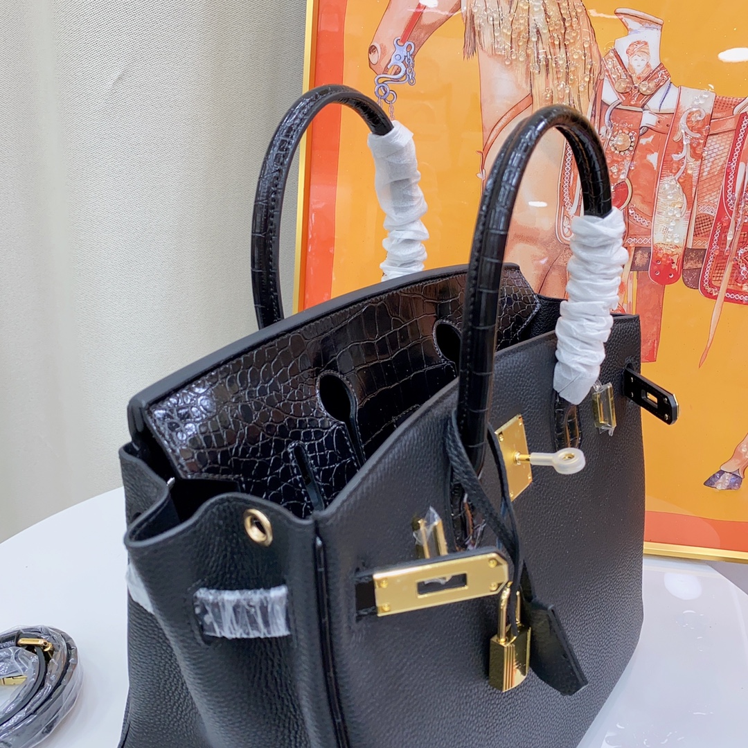 Herthtmes Togo Matte Alligator Birkin Touch 25/30