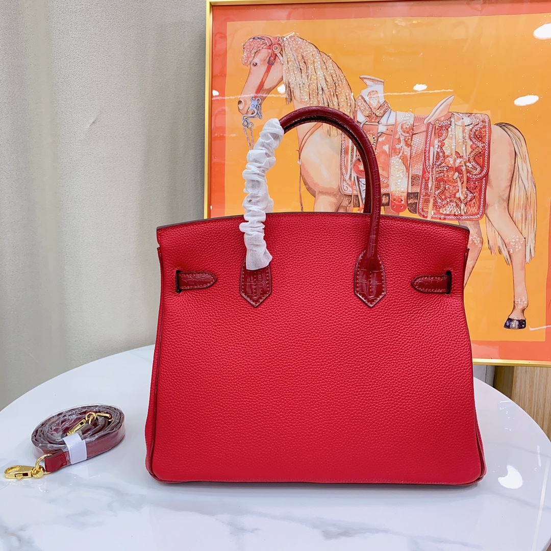 Herthtmes Togo Matte Alligator Birkin Touch 25/30