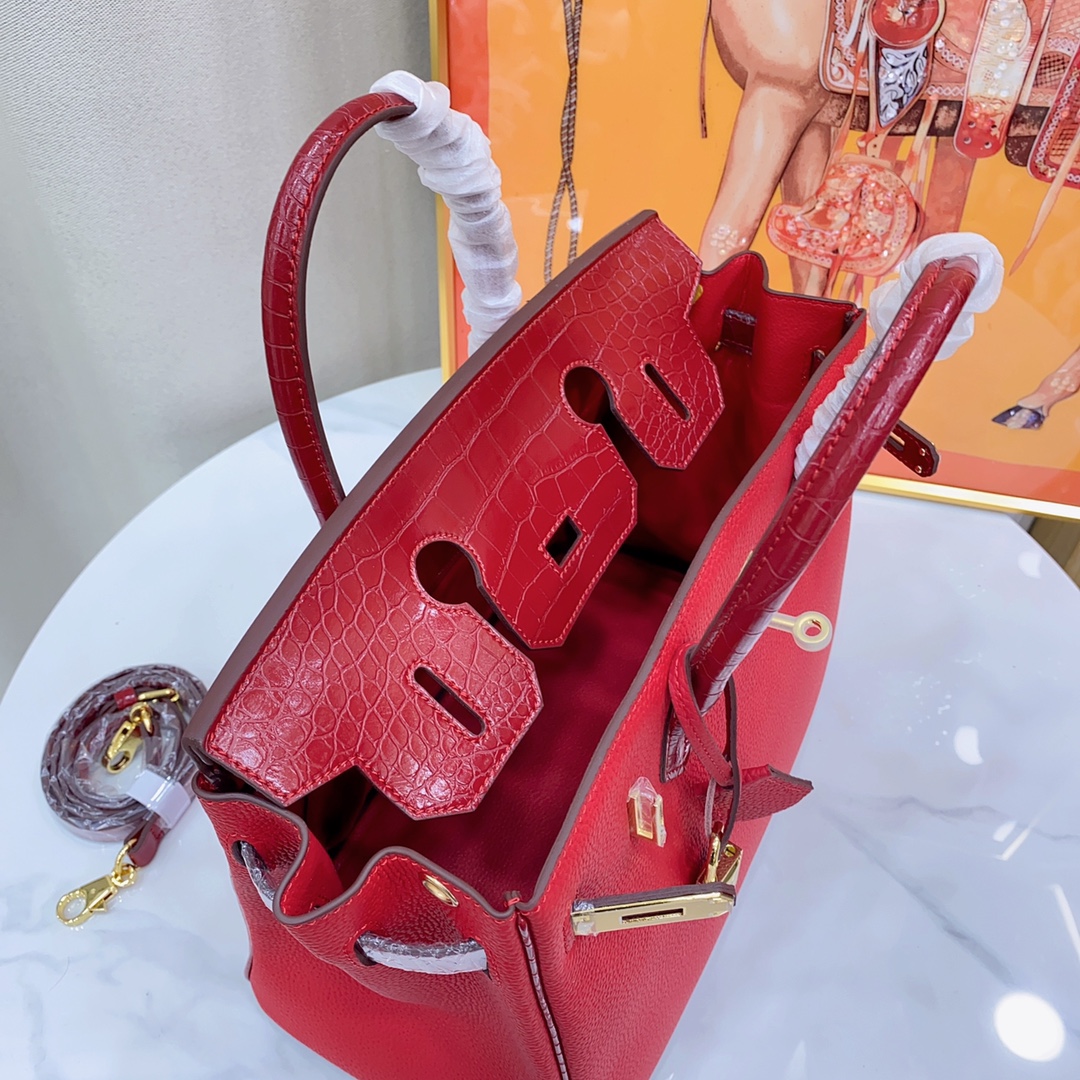 Herthtmes Togo Matte Alligator Birkin Touch 25/30