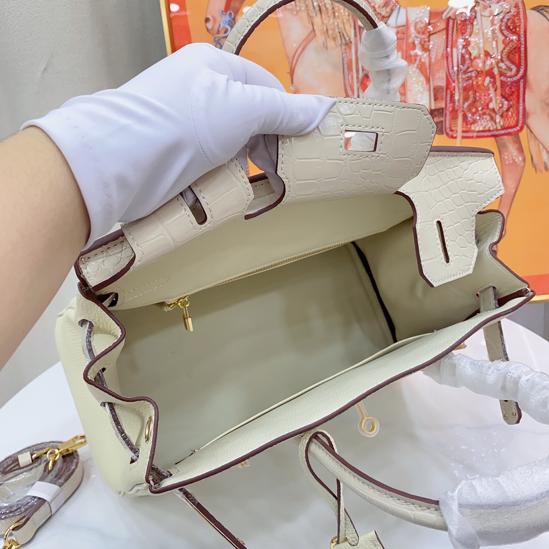 Herthtmes Togo Matte Alligator Birkin Touch 25/30
