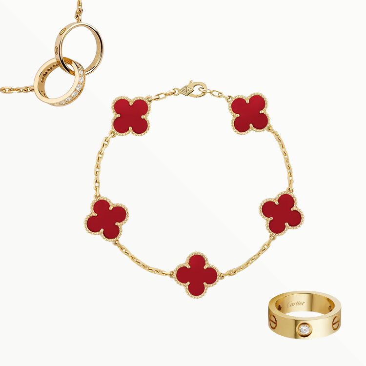 3‑Piece Set Yellow Gold Jewelry & Diamonds