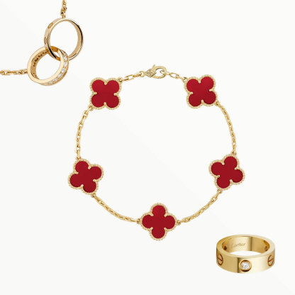 3‑Piece Set Yellow Gold Jewelry & Diamonds