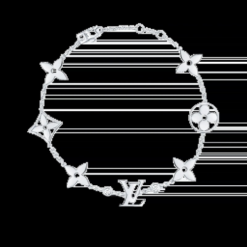 Platinum and diamond bracelet for women