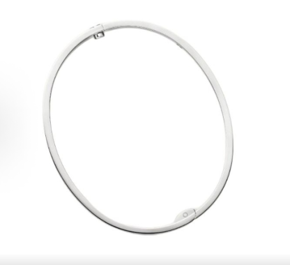 Classic screw-design wide diamond bracelet