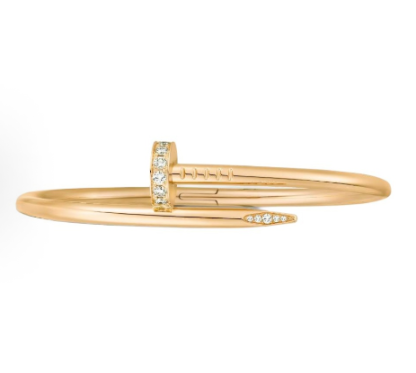 Creative nail-shaped diamond bracelet, suitable for both men and women.