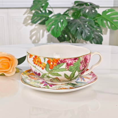 New Arrival 🔥 Herthtmès — "Tropical Rainforest" Teapot & Cup Set