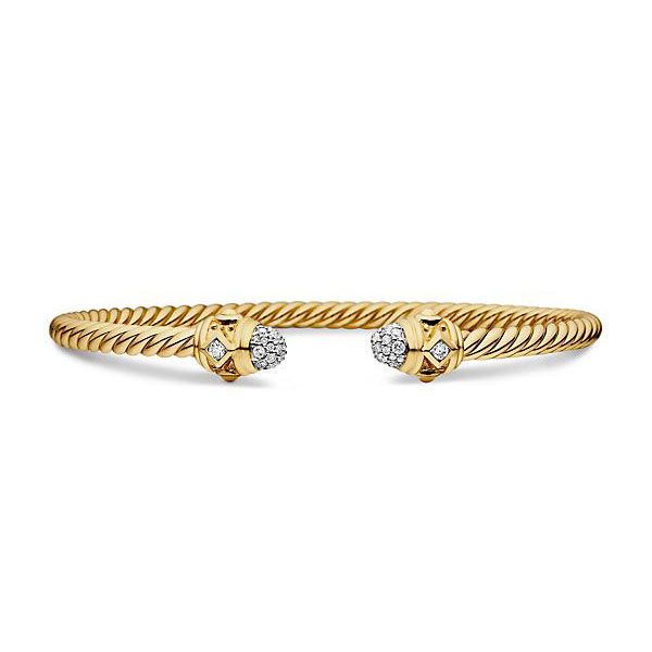 Dathtvid Yurthtman  Renaissance Cablespira Bracelet in 18K Yellow Gold 4mm