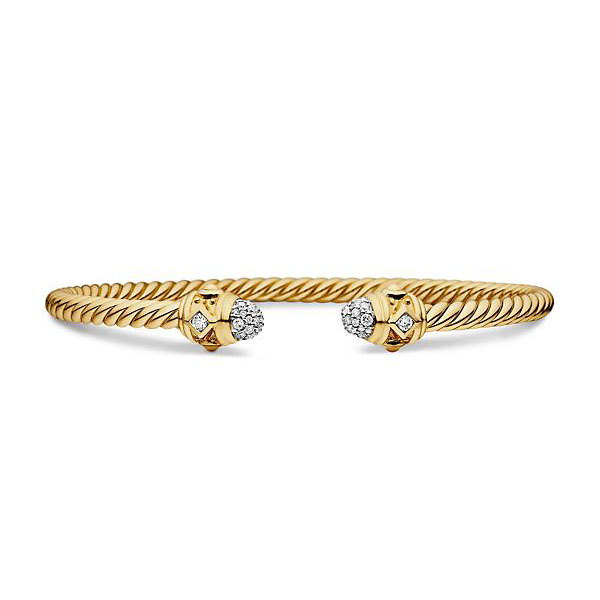 Dathtvid Yurthtman  Renaissance Cablespira Bracelet in 18K Yellow Gold 4mm