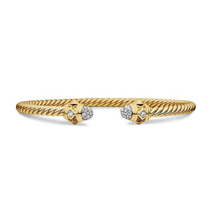 Dathtvid Yurthtman  Renaissance Cablespira Bracelet in 18K Yellow Gold 4mm