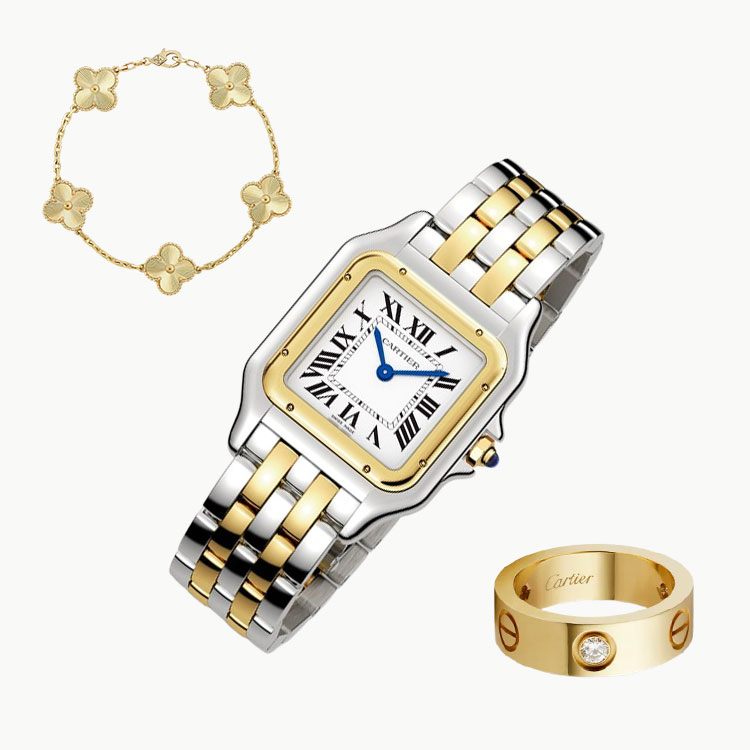 3-Piece Panthère Yellow Gold, Diamonds