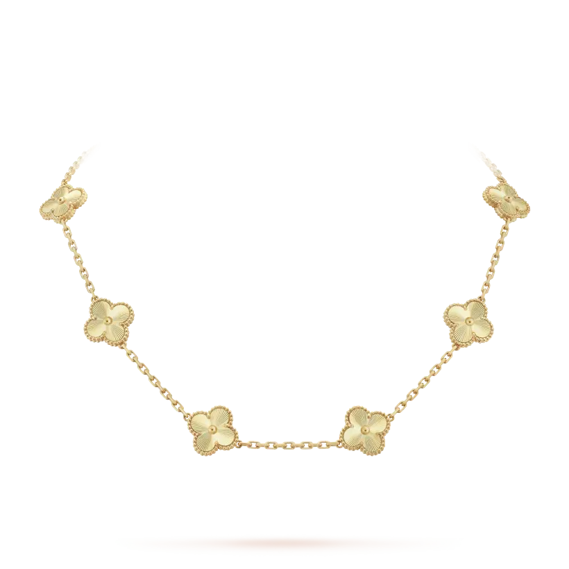 Vintage Alhambra 3‑Piece Set – Necklace, Bracelet & Earrings