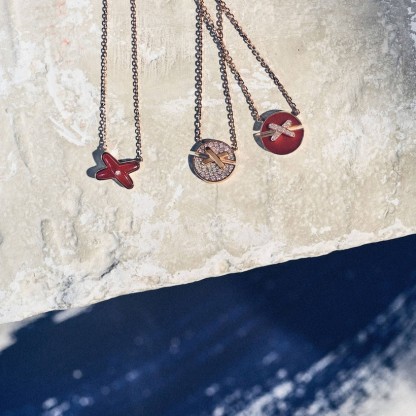 Jeux de Liens Harmony Carnelian small model pendant