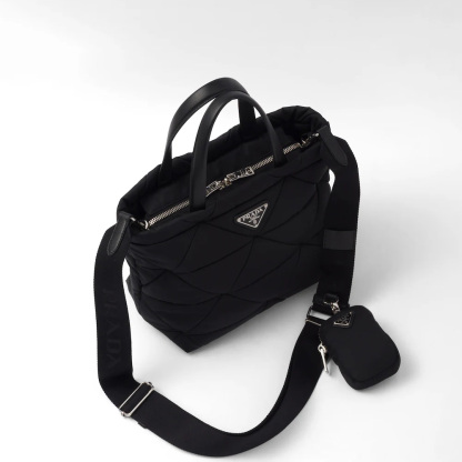 Padded Re-Nylon tote bag