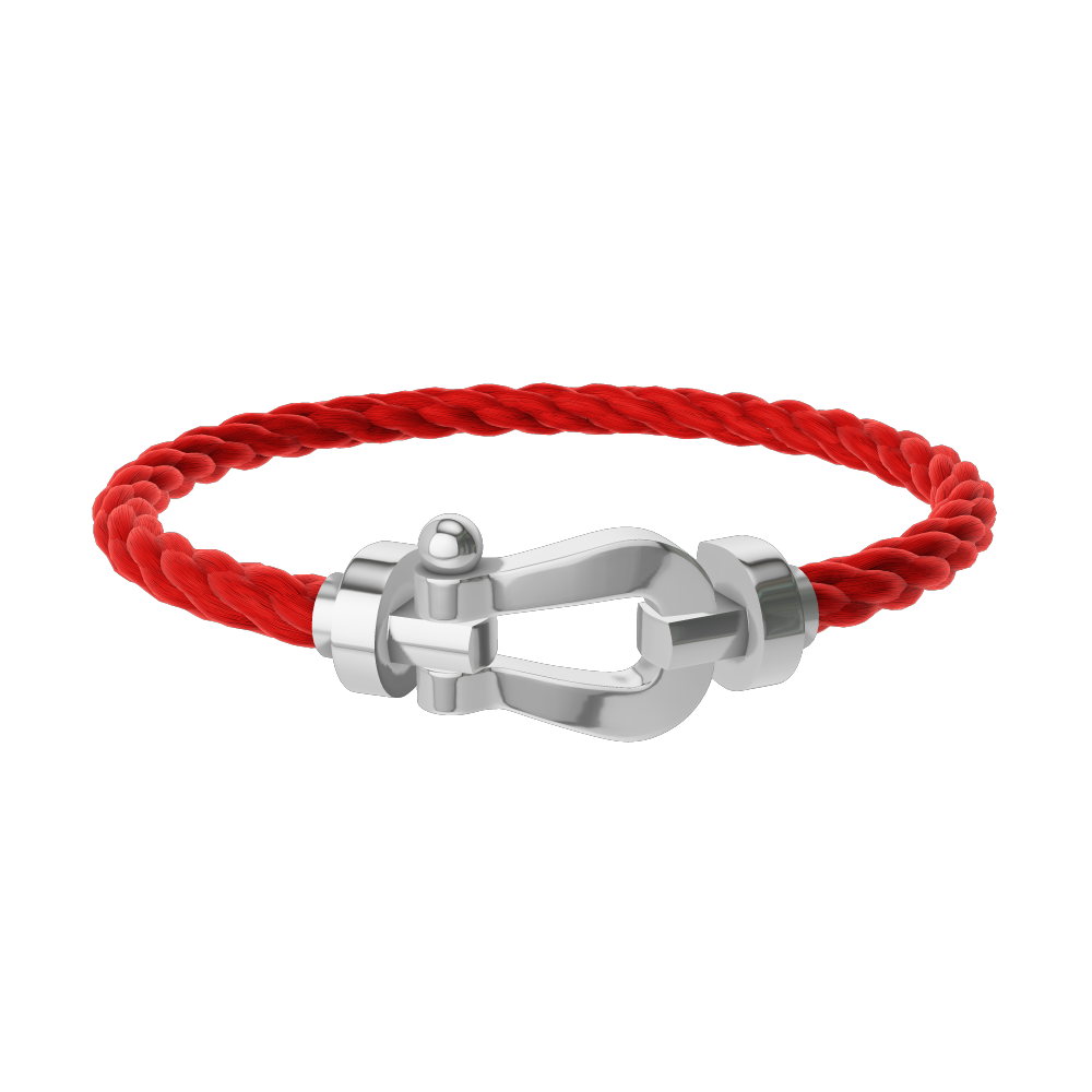 FORCE 10 BRACELET 18K WHITE GOLD LARGE MODEL