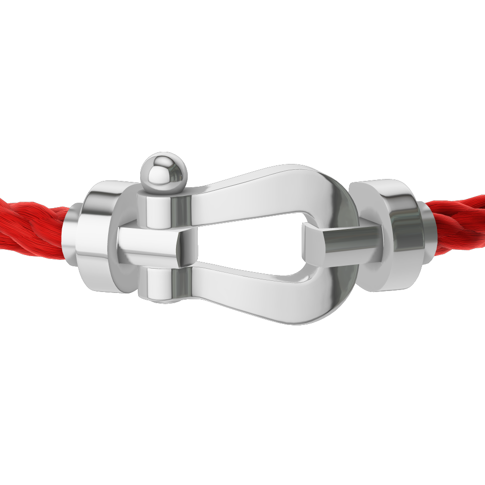 FORCE 10 BRACELET 18K WHITE GOLD LARGE MODEL