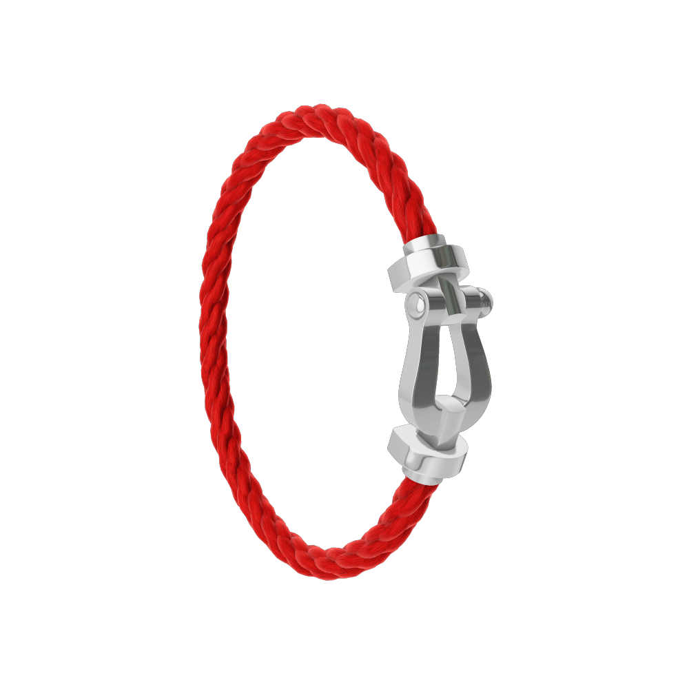 FORCE 10 BRACELET 18K WHITE GOLD LARGE MODEL