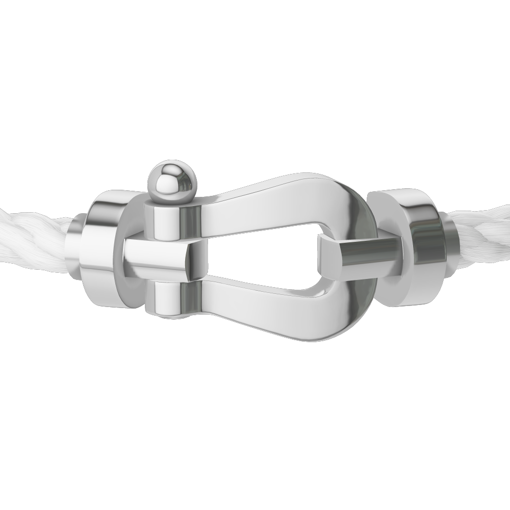 FORCE 10 BRACELET 18K WHITE GOLD LARGE MODEL