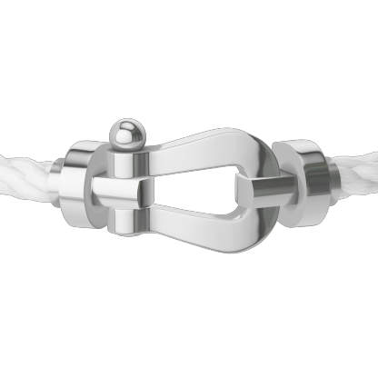 FORCE 10 BRACELET 18K WHITE GOLD LARGE MODEL
