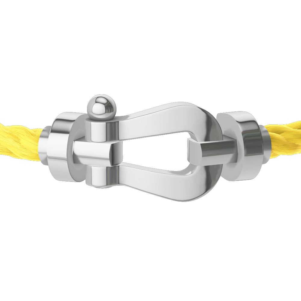 FORCE 10 BRACELET 18K WHITE GOLD LARGE MODEL