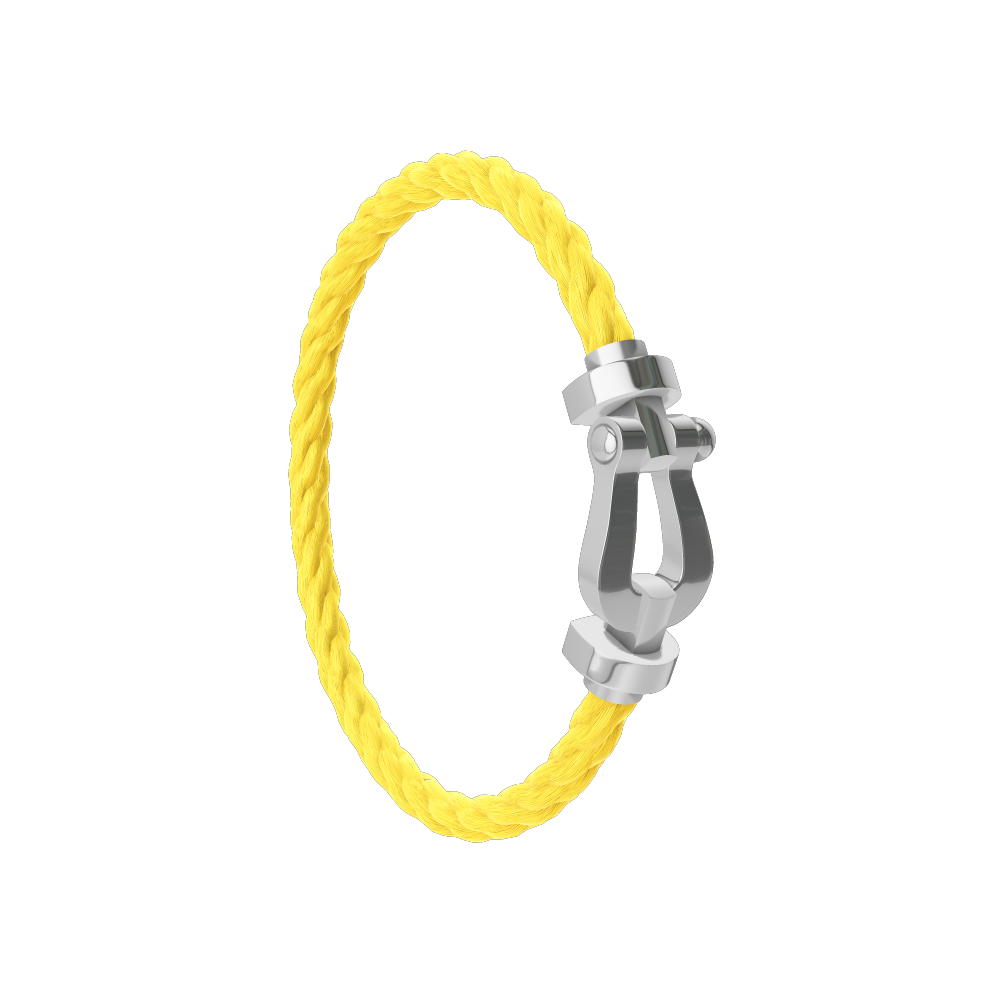 FORCE 10 BRACELET 18K WHITE GOLD LARGE MODEL