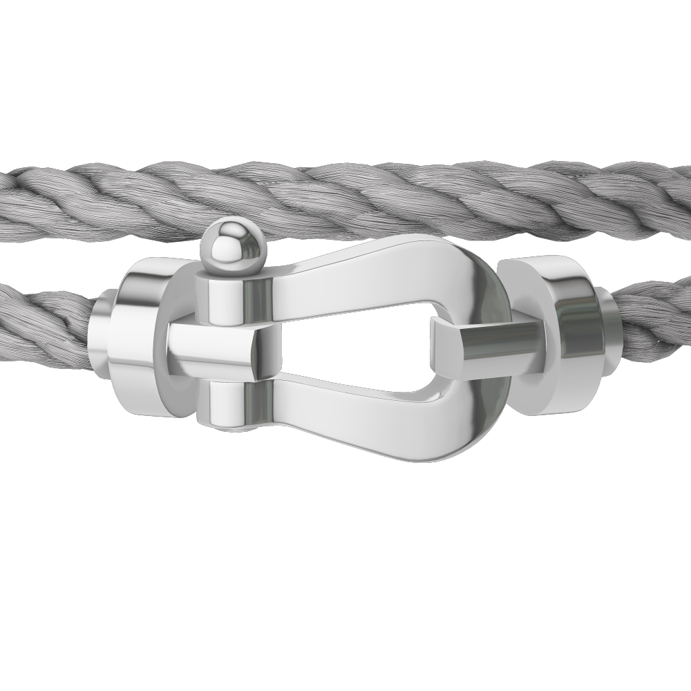 FORCE 10 BRACELET 18K WHITE GOLD LARGE MODEL