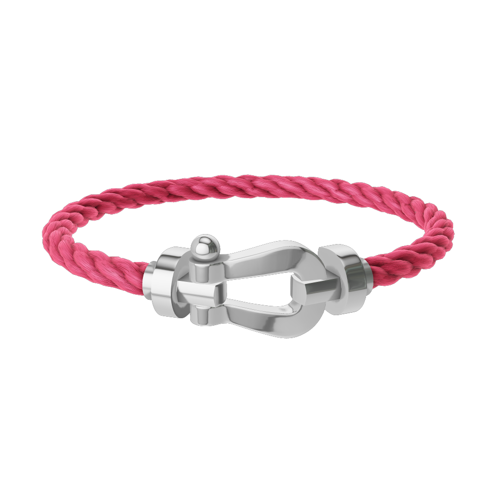FORCE 10 BRACELET 18K WHITE GOLD LARGE MODEL