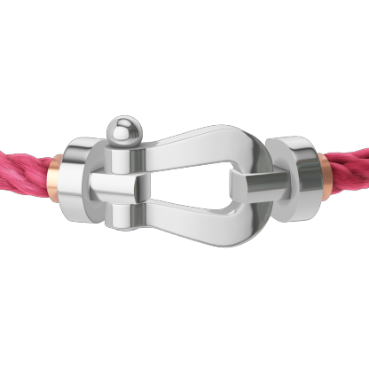 FORCE 10 BRACELET 18K WHITE GOLD LARGE MODEL