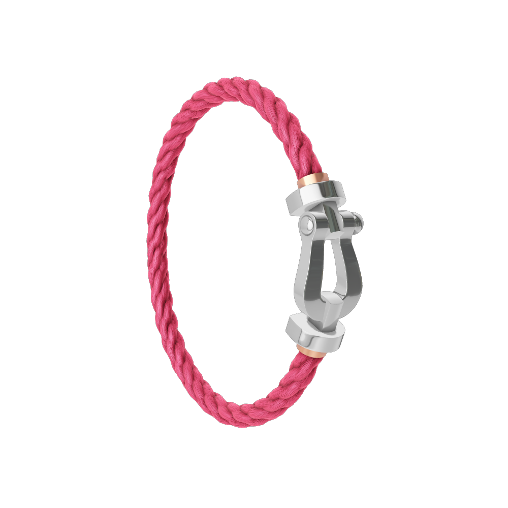 FORCE 10 BRACELET 18K WHITE GOLD LARGE MODEL