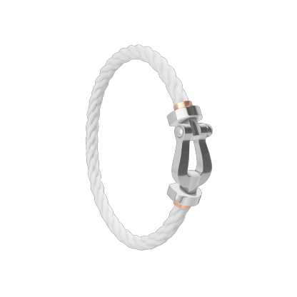 FORCE 10 BRACELET 18K WHITE GOLD LARGE MODEL