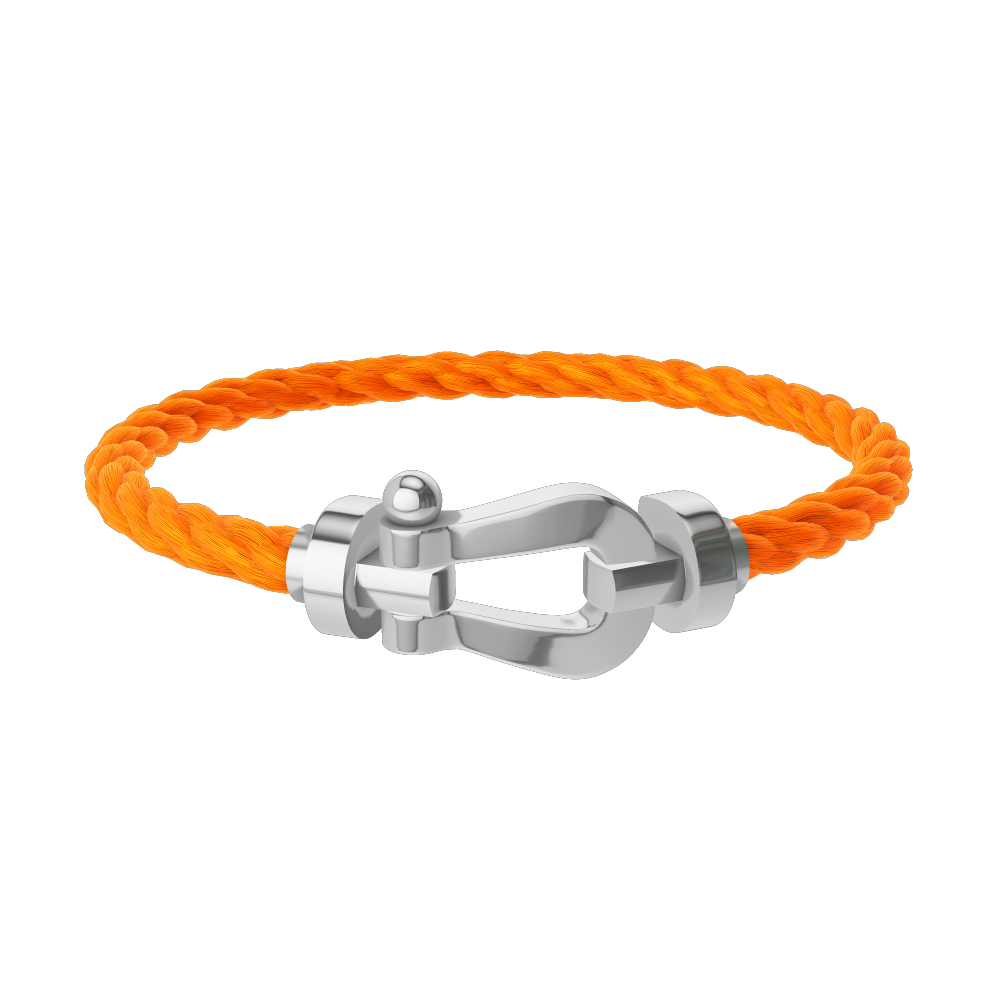 FORCE 10 BRACELET 18K WHITE GOLD LARGE MODEL