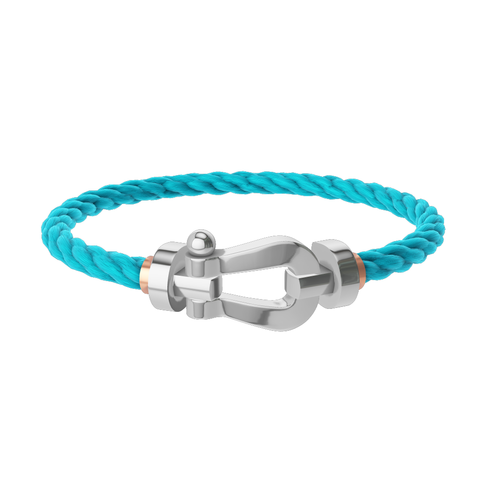 FORCE 10 BRACELET 18K WHITE GOLD LARGE MODEL