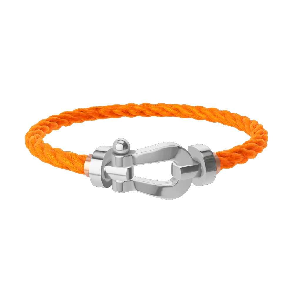 FORCE 10 BRACELET 18K WHITE GOLD LARGE MODEL