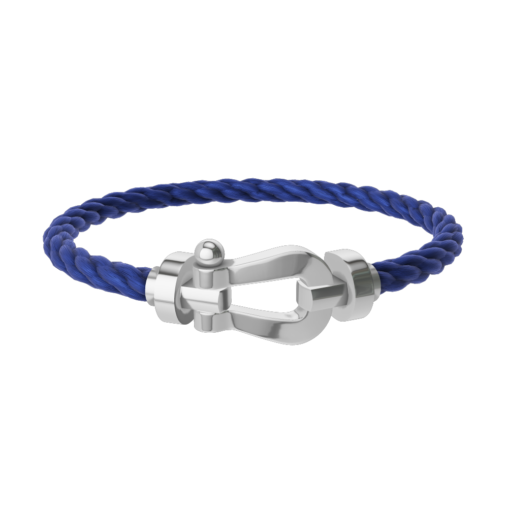 FORCE 10 BRACELET 18K WHITE GOLD LARGE MODEL