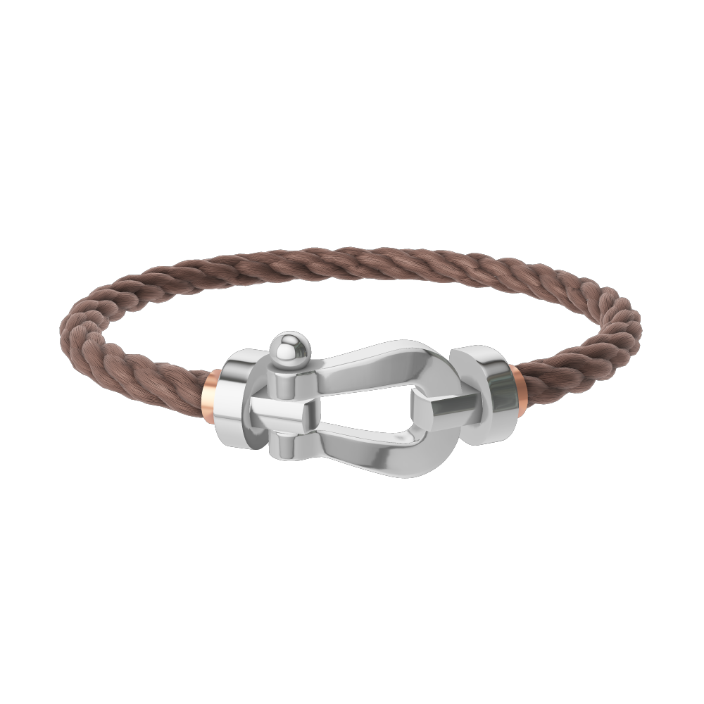 FORCE 10 BRACELET 18K WHITE GOLD LARGE MODEL