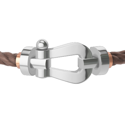 FORCE 10 BRACELET 18K WHITE GOLD LARGE MODEL