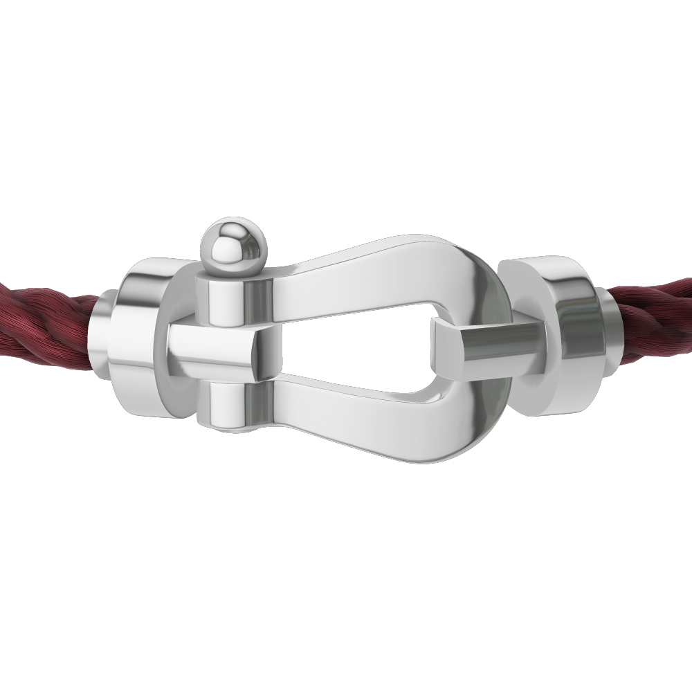 FORCE 10 BRACELET 18K WHITE GOLD LARGE MODEL