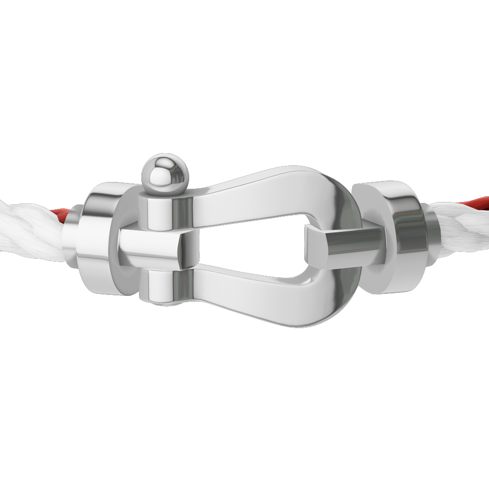 FORCE 10 BRACELET 18K WHITE GOLD LARGE MODEL