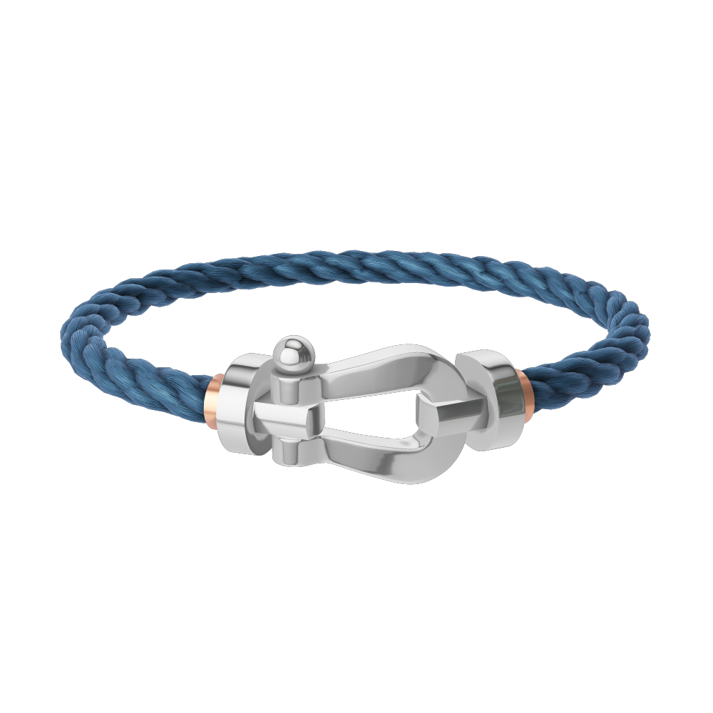 FORCE 10 BRACELET 18K WHITE GOLD LARGE MODEL