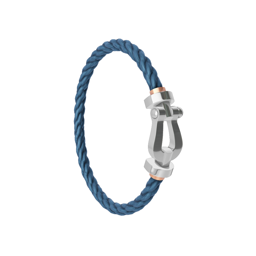 FORCE 10 BRACELET 18K WHITE GOLD LARGE MODEL