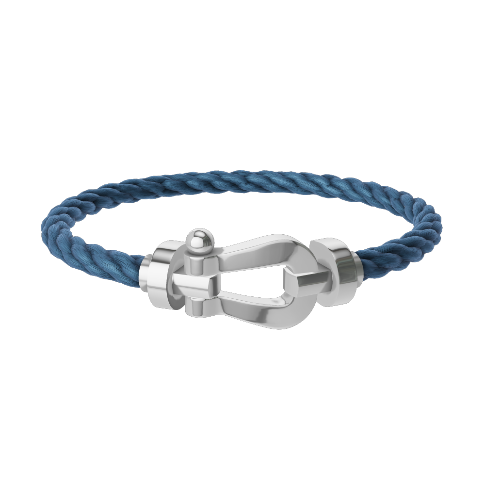 FORCE 10 BRACELET 18K WHITE GOLD LARGE MODEL