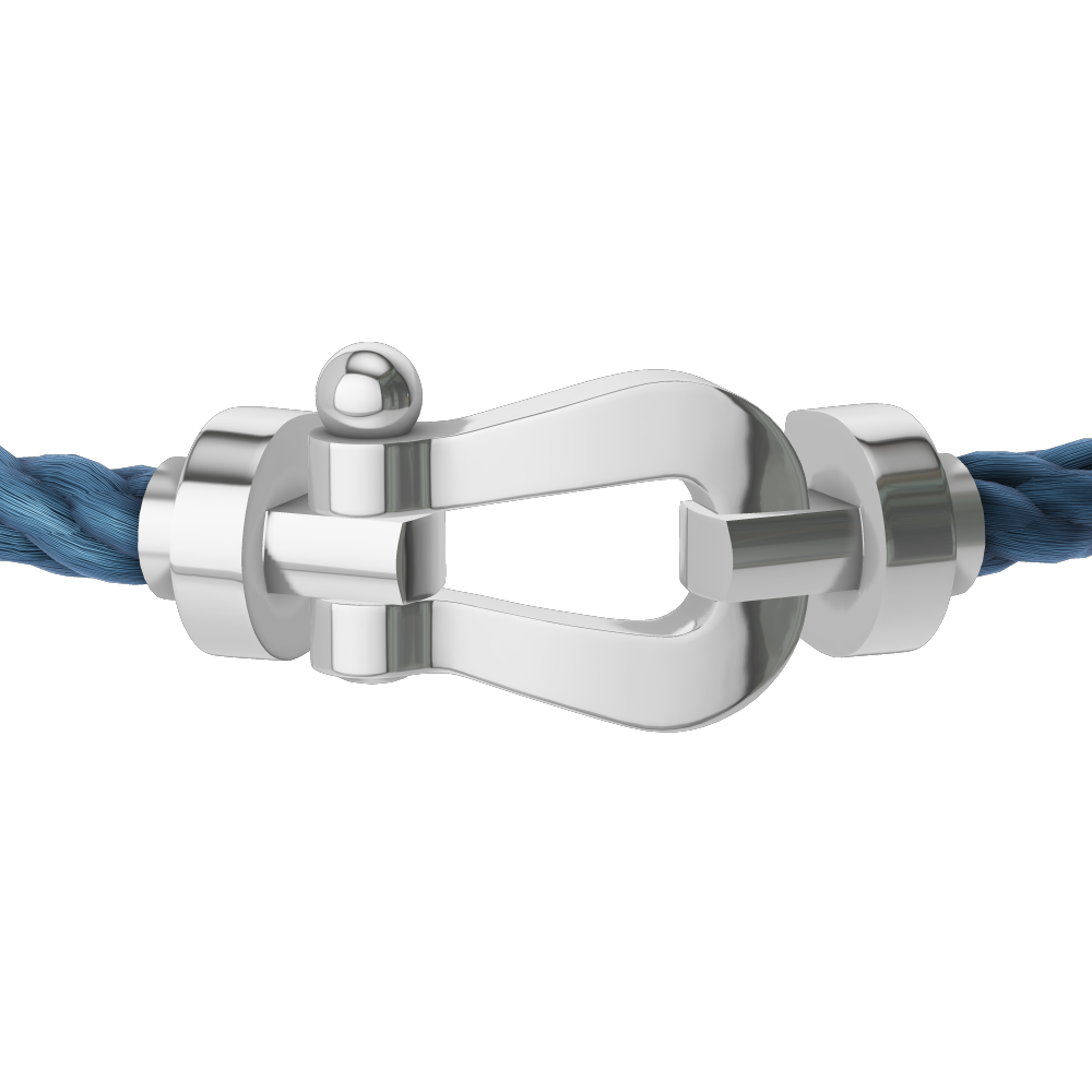 FORCE 10 BRACELET 18K WHITE GOLD LARGE MODEL