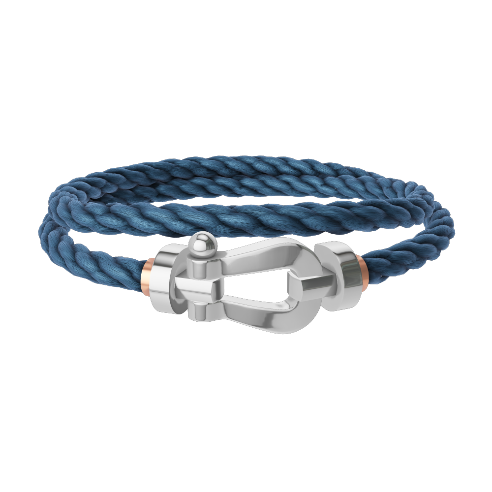 FORCE 10 BRACELET 18K WHITE GOLD LARGE MODEL