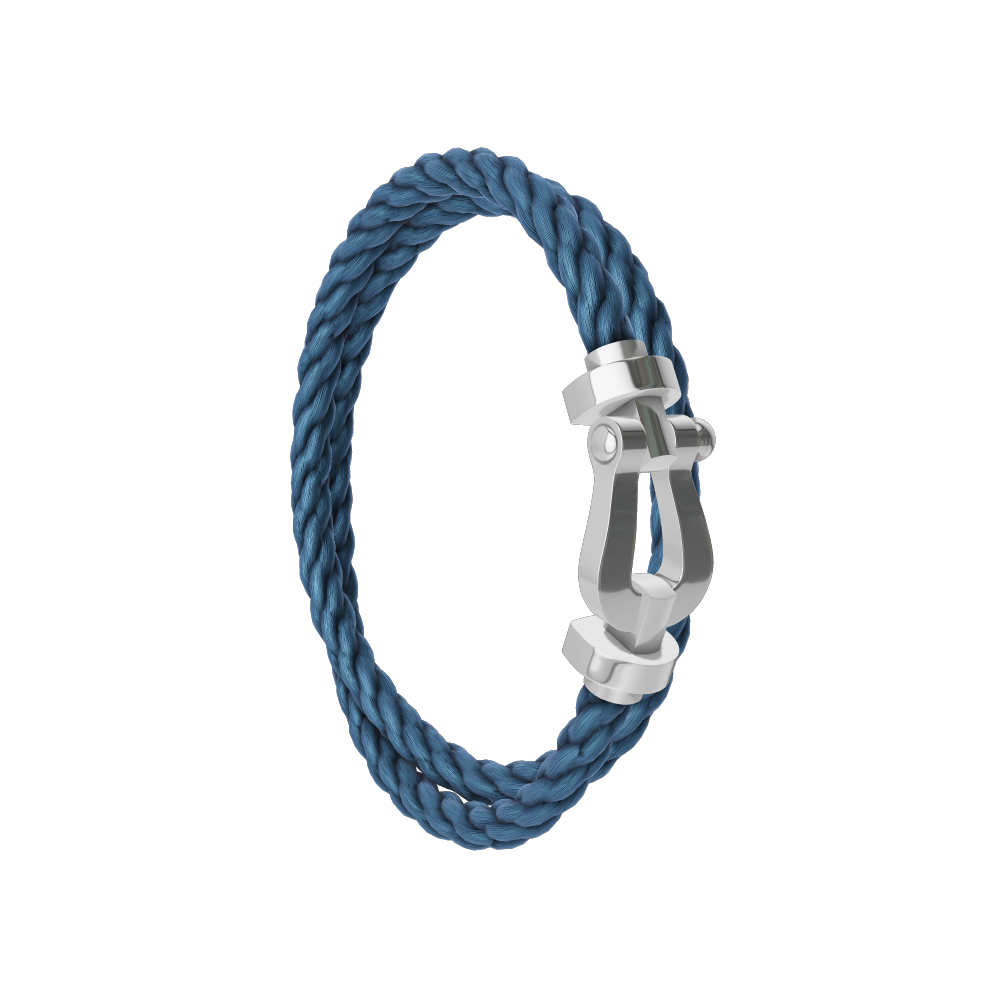 FORCE 10 BRACELET 18K WHITE GOLD LARGE MODEL