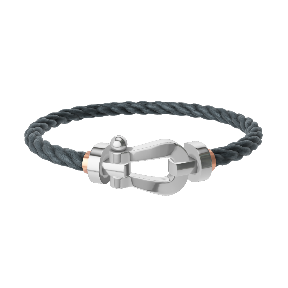 FORCE 10 BRACELET 18K WHITE GOLD LARGE MODEL