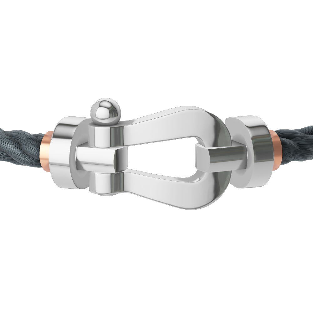 FORCE 10 BRACELET 18K WHITE GOLD LARGE MODEL