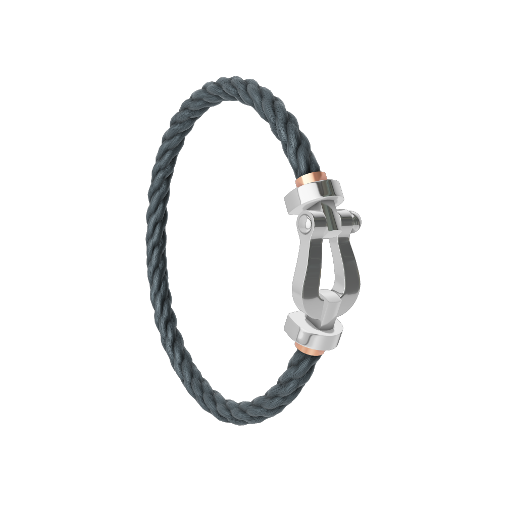 FORCE 10 BRACELET 18K WHITE GOLD LARGE MODEL